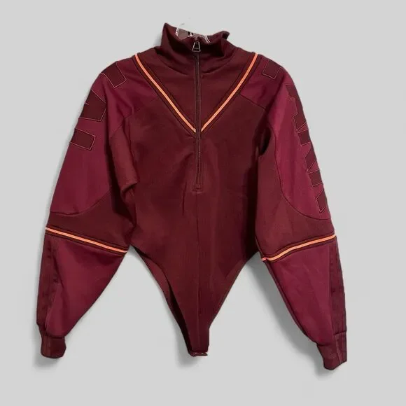adidas Tops Adidas Ivy Park Beyonce Tt Bodysuit Gk492 Maroon